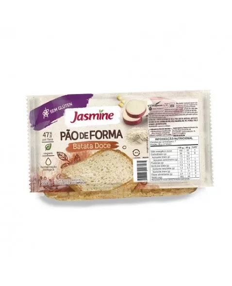 PÃO DE BATATA DOCE SEM GLÚTEN 350G - JASMINE