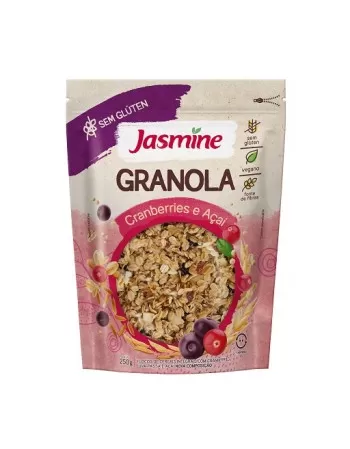 GRANOLA CRANBERRY E AÇAÍ SEM GLÚTEN 250G - JASMINE