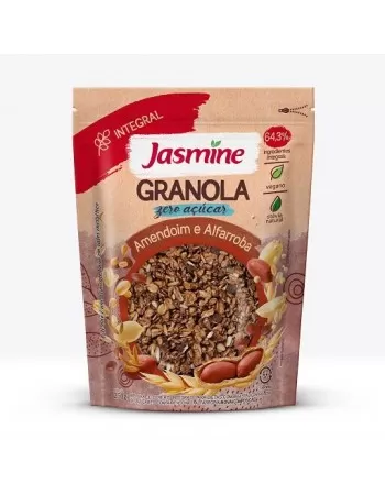 GRANOLA AMENDOIM E ALFARROBA ZERO AÇÚCAR 250G - JASMINE