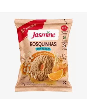 ROSQUINHA LARANJA ZERO AÇÚCAR 120G - JASMINE