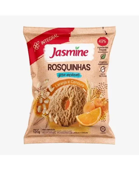 ROSQUINHA ZERO LARANJA 120G - JASMINE