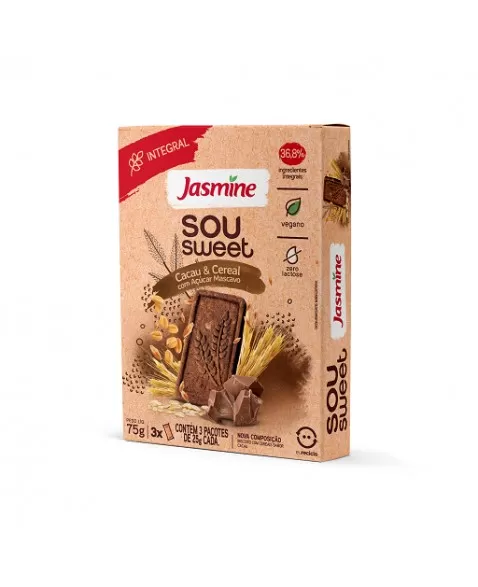 JASMINE SOU SWEET CACAU E CEREAIS (3X25G) 75G