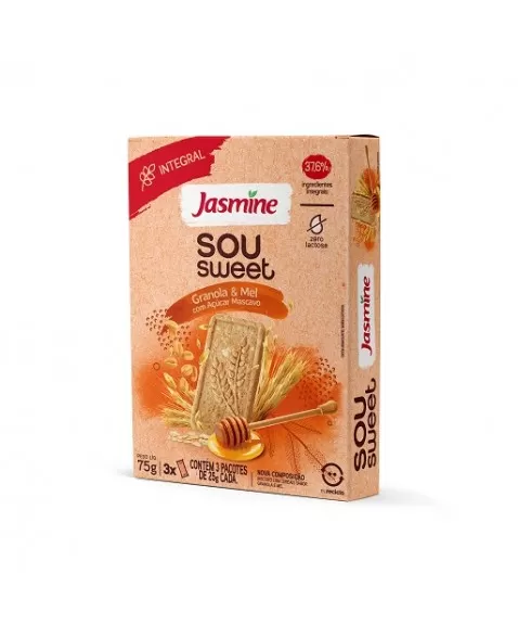 JASMINE SOU SWEET GRANOLA E MEL (3X25G) 75G