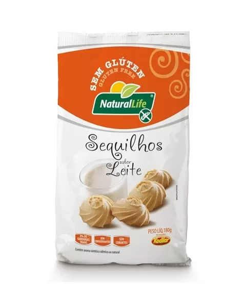 NATURALLIFE SEQUILHOS LEITE S/G 180G