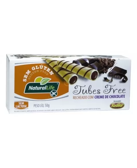 NATURALLIFE TUBES FREE CHOCOLATE S/G 50G