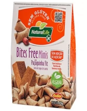 NATURALLIFE BITES FREE MINIS PACOQUINHA FIT S/G 70G