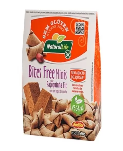 NATURALLIFE BITES FREE MINIS PACOQUINHA FIT S/G 70G