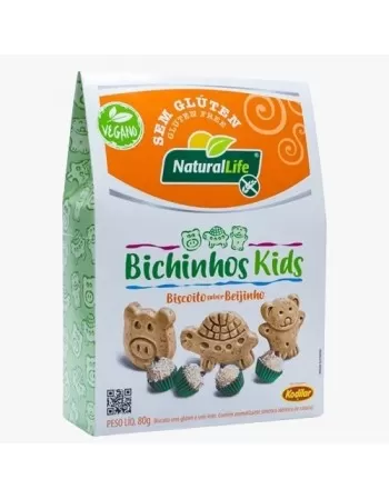 NATURALLIFE BICHINHOS KIDS BEIJINHO VEGANO S/G 80G