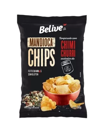 BELIVE CHIPS MANDIOCA CHIMICHURRI 50G