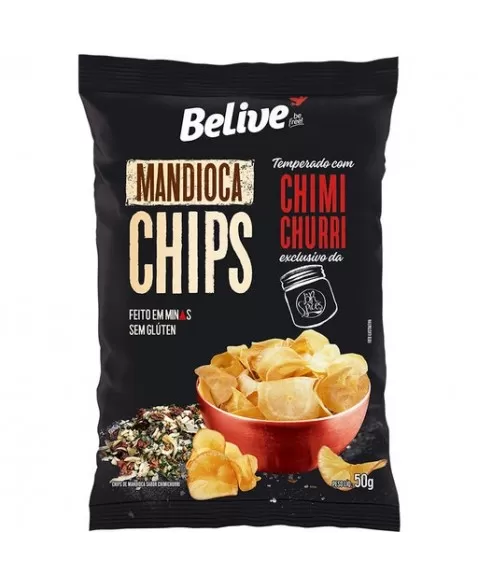 BELIVE CHIPS MANDIOCA CHIMICHURRI 50G