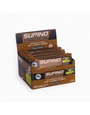 BARRA SUPINO PROTEIN CAPPUCCINO SEM GLÚTEN 12X30G - BANANA BRASIL