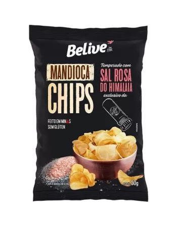 BELIVE CHIPS MANDIOCA SAL ROSA DO HIMALAIA 50G