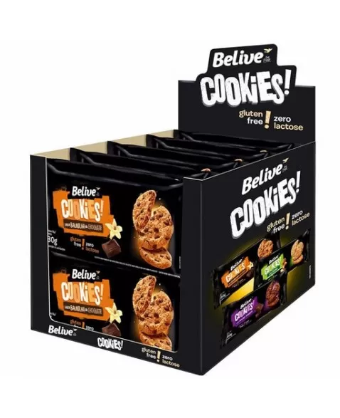 BELIVE COOKIES DOUBLE CHOCOLATE S GLUTEN S/ LEITE DP 10X80G