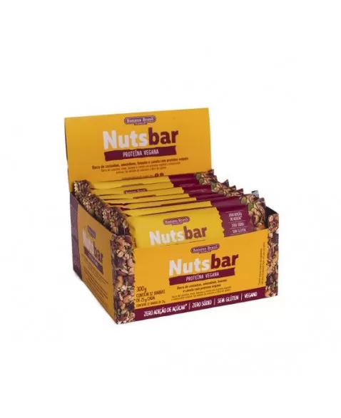 NUTS PROTEIN VEGANA SEM GLÚTEN 12X25G - BANANA BRASIL