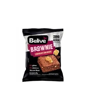 BELIVE BROWNIE CHOCOLATE COM NOZES ZERO DP 10X40G