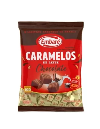 EMBARÉ BALA CARAMELO E CHOCOLATE 660G