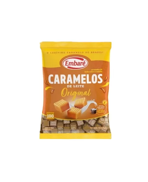 EMBARÉ BALA CARAMELO DE LEITE BAUNILHA 660G