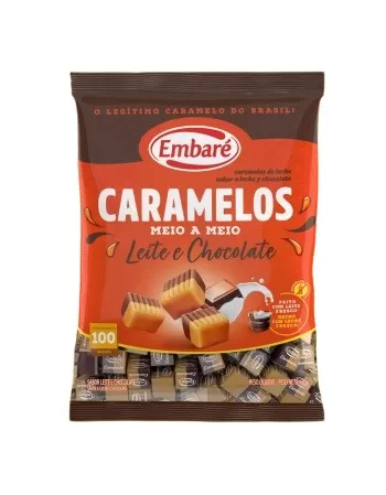 EMBARÉ BALA CARAMELO LEITE CHOCOLATE 660G