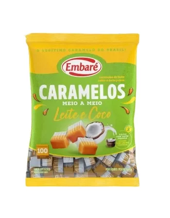 EMBARÉ BALA CARAMELO LEITE E COCO 660G