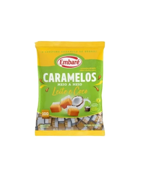 EMBARÉ BALA CARAMELO LEITE E COCO 660G