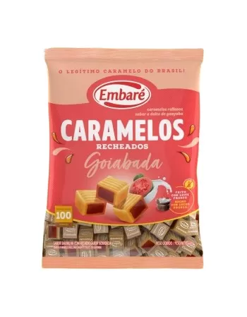 EMBARÉ BALA CARAMELO DE LEITE RECHEADO GOIABA 660G