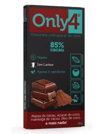 GENEVY ONLYFOUR 85% CACAU PURO CHOCOLATE DP 6X80G