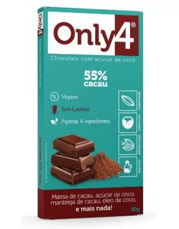 GENEVY ONLYFOUR PURO 55% CACAU 6X80G