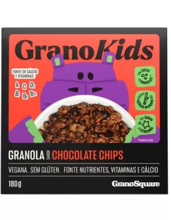 GRANO SQUARE GRANOLA KIDS CHOCOLATE CHIPS 180G