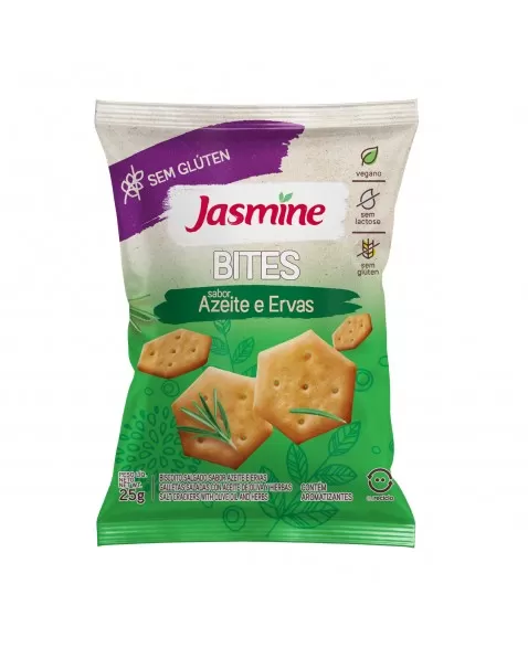 JASMINE BITES S/G TAPIOCA AZEITE ERVAS 8X25G