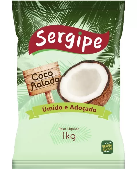 COCO RALADO ADOÇADO 1KG - SERGIPE