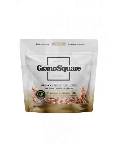 GRANO SQUARE GRANOLA PREM ZERO AC 200G