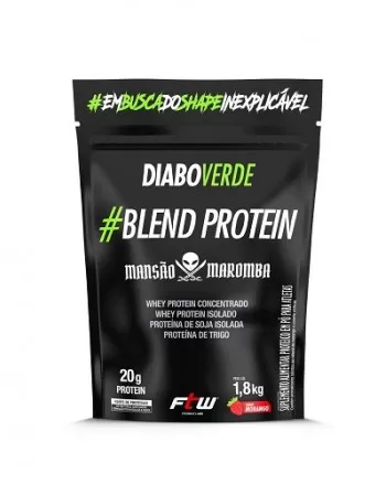 FTW DIABO VERDE BLENDPROTEIN MANSAO MAROMBA MORANGO 1800G