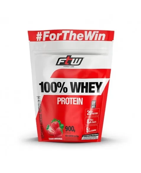 FTW 100% WHEY MORANGO REFIL 900G