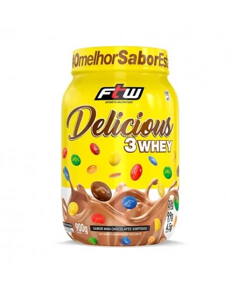 FTW DELICIOUS MINI CHOCOLATES SORTIDOS WHEY 900G