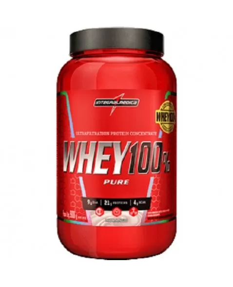 INTEGRALMEDICA WHEY 100% PURE MORANGO 900G POTE