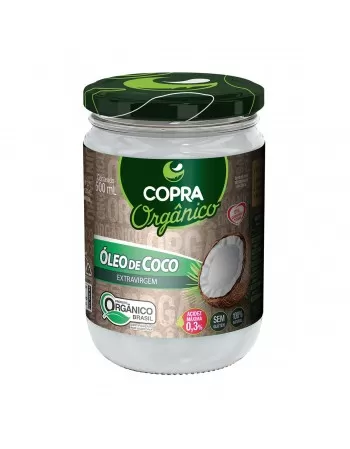 ÓLEO COCO ORGÂNICO EXTRAVIRGEM 500ML - COPRA