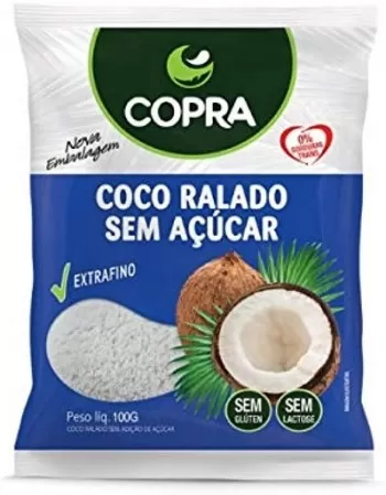 COCO RALADO FINO PURO SEM AÇÚCAR 100G