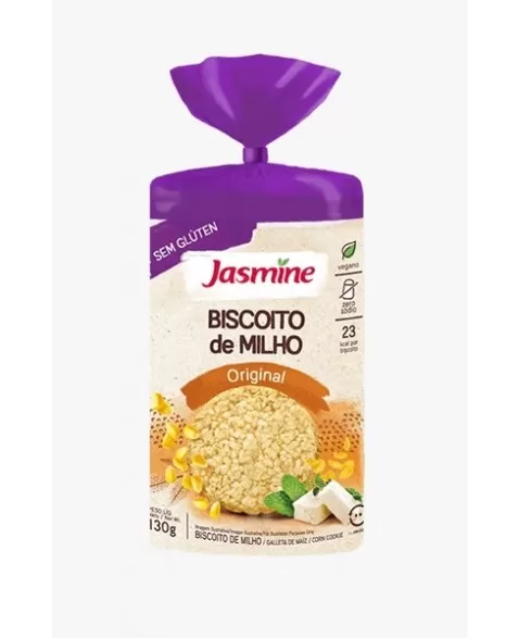 JASMINE BISCOITO MILHO S/G 130G