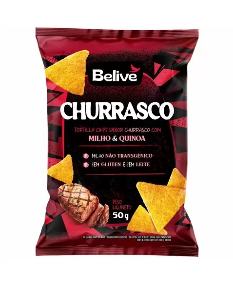 BELIVE TORTILLA CHIPS CHURRASCO 50G