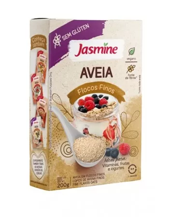 JASMINE AVEIA S/G FLOCOS FINOS 200G