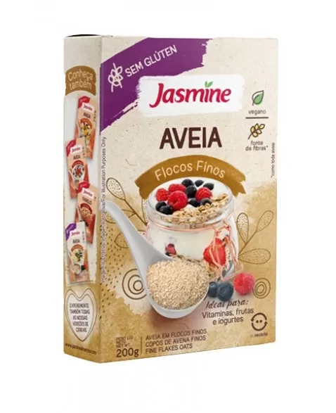 JASMINE AVEIA S/G FLOCOS FINOS 200G