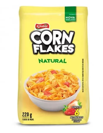 KISABOR CORN FLAKES NATURAL 220G