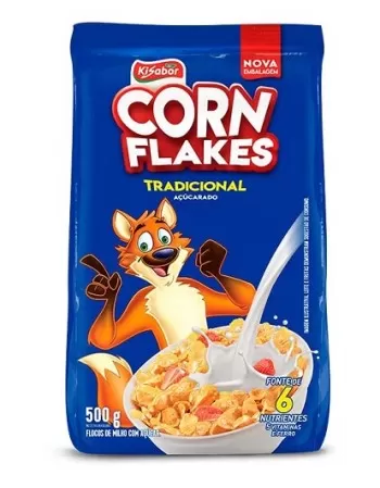 KISABOR CORN FLAKES TRADICIONAL AÇUCARADO 500G