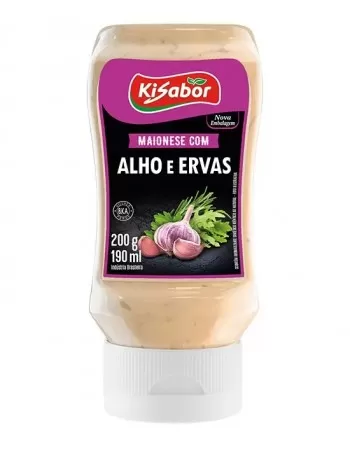 KISABOR MAIONESE ALHO ERVAS 200G