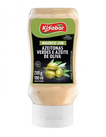 KISABOR MAIONESE AZEITONAS VERDES 200G