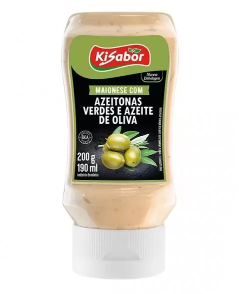 KISABOR MAIONESE AZEITONAS VERDES 200G