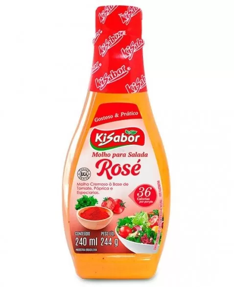 KISABOR MOLHO SALADA ROSE 240ML