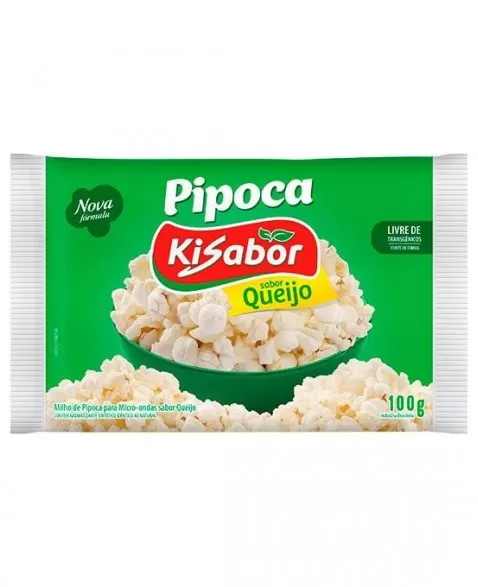 KISABOR PIPOCA MICROONDAS QUEIJO 100G