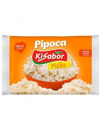 KISABOR PIPOCA MICROONDAS PIZZA 100G