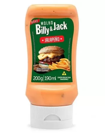 KISABOR MOLHO BILLY JACK JALAPENO 200G